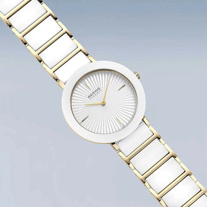 Bering Ceramic 11435-758 Damenuhr • Kratzfestes Saphirglas • High-Tech Keramik