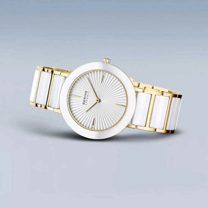 Bering Ceramic 11435-758 Damenuhr • Kratzfestes Saphirglas • High-Tech Keramik