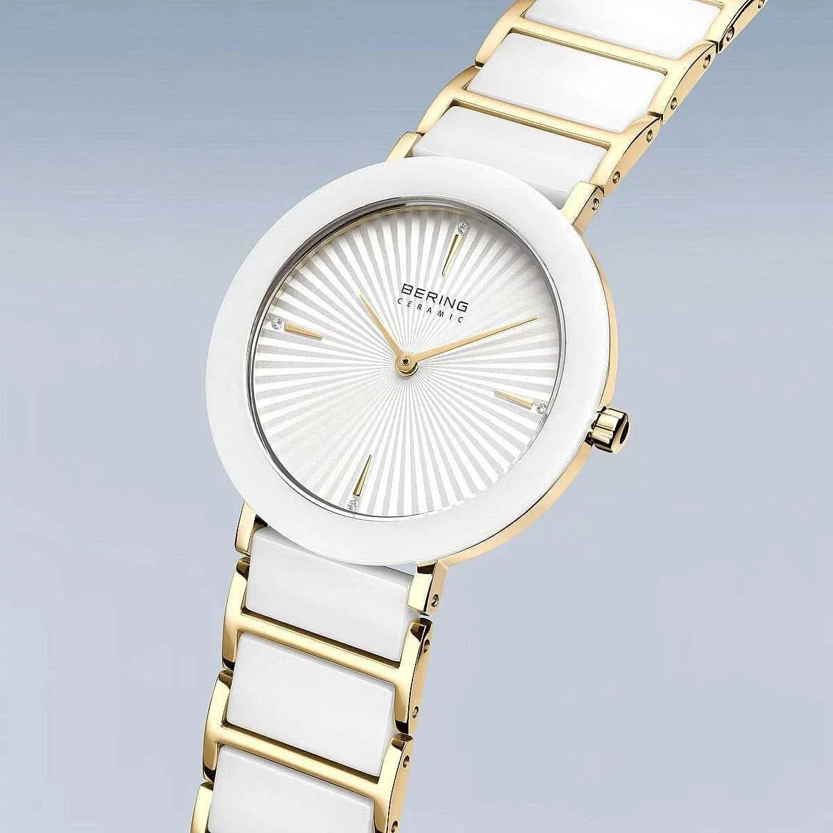 Bering Ceramic 11435-758 Damenuhr • Kratzfestes Saphirglas • High-Tech Keramik