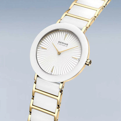 Bering Ceramic 11435-758 Damenuhr • Kratzfestes Saphirglas • High-Tech Keramik