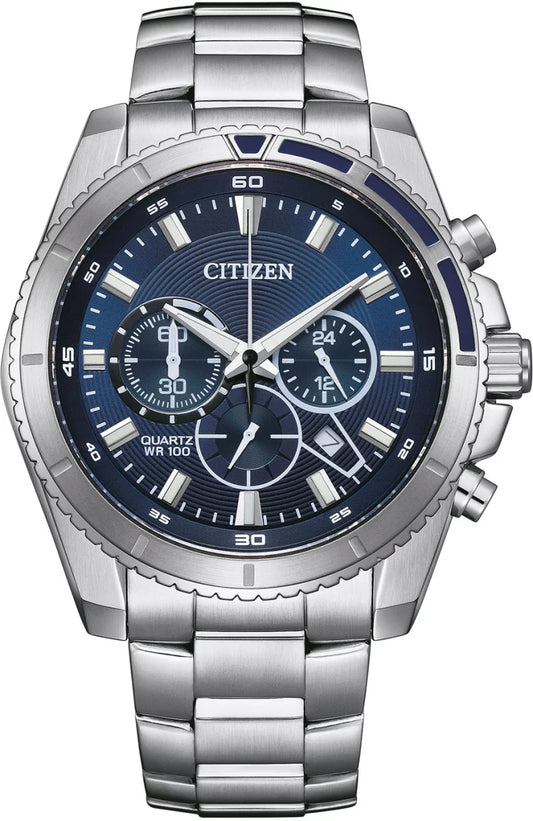 Citizen Chronograph AN8201-57L Uhr • Präzise Zeitmessung • Sportliches Design