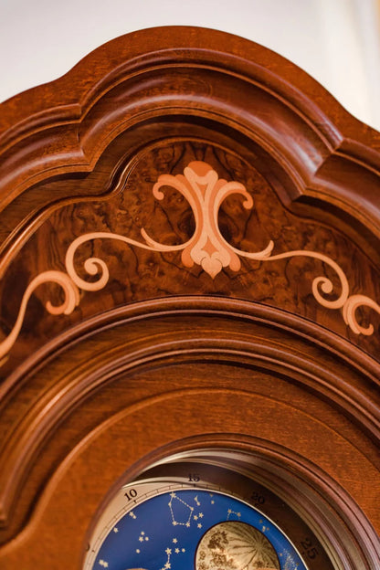 Hermle Standuhr 206x62x36 cm Holz • Triple Chime • Mondphase