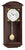 Hermle Wanduhr 64x27,5x15 cm Holz • Halbstundenschlag • Geräuscharm