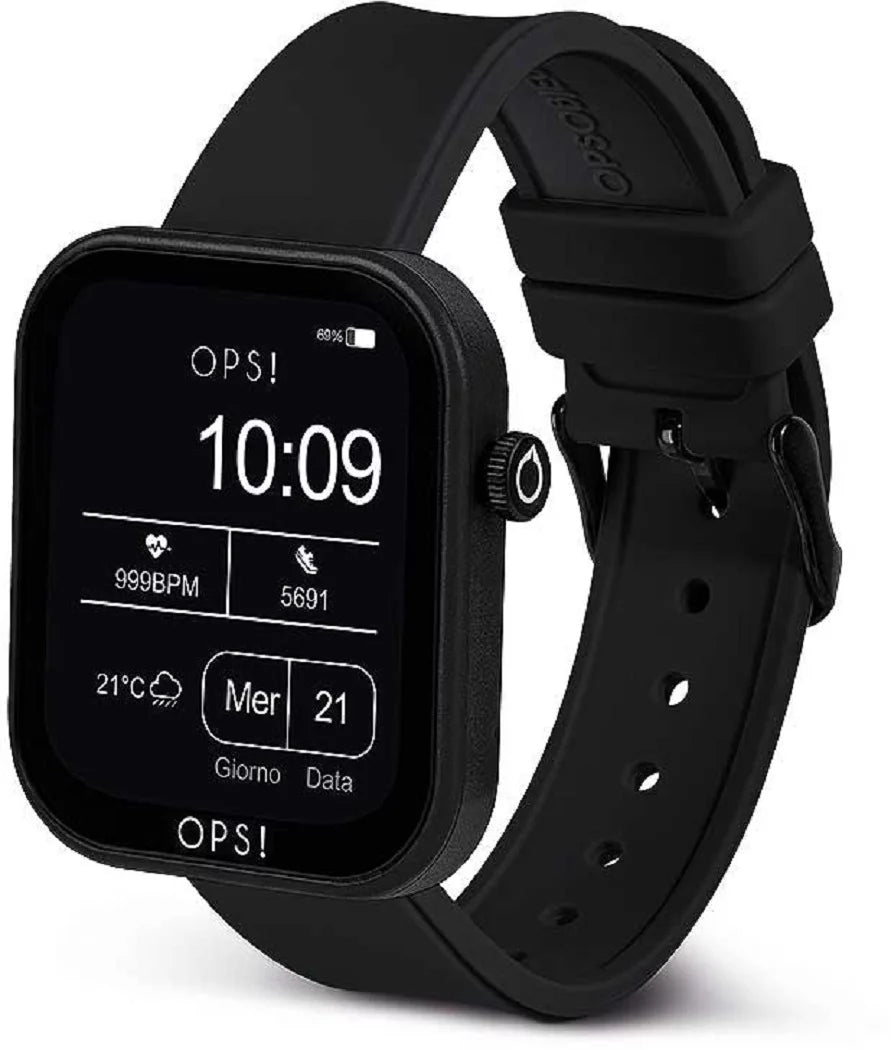 OPS! Active Call OPSSW-25 Unisex Smartwatch • Anrufannahme & Benachrichtigungen • Herzfrequenzmessung