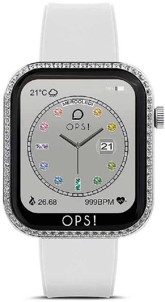 OPS! Call Diamonds OPSSW-39 Damen Uhr • Anruffunktion • Kristallbesatz