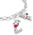 Charm-Anhänger aus recyceltem 925er Sterlingsilber, mit Snoopy & Herz Motiv, Thomas Sabo, Modell: 2226-664-10