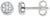Ohrstecker Sparkling Circles - 925 Sterlingsilber