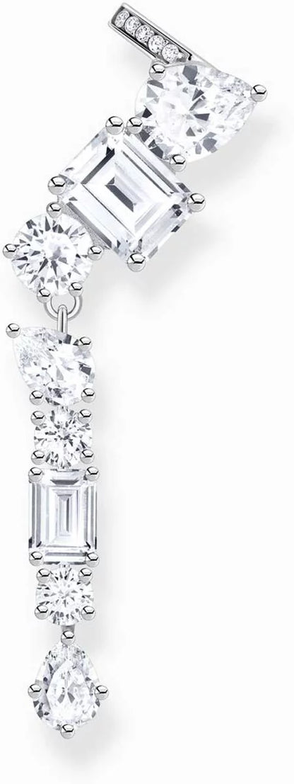 Langer Einzel Earclimber mit steinbesetztem Earcuff - Thomas Sabo Modell: H2280-051-14