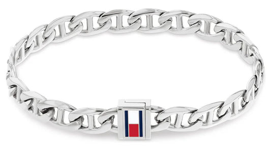 Herren Gliederarmband aus Edelstahl mit Logo-Detail - Tommy Hilfiger "Modell": 2790645