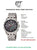 Herrenuhr-Infografik mit Foto der Uhr und Angaben zu Funktionen und Titan