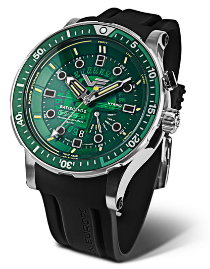 Herrenuhr grün mit Edelstahlgehäuse - Vostok Europe Modell: PX84-511A770