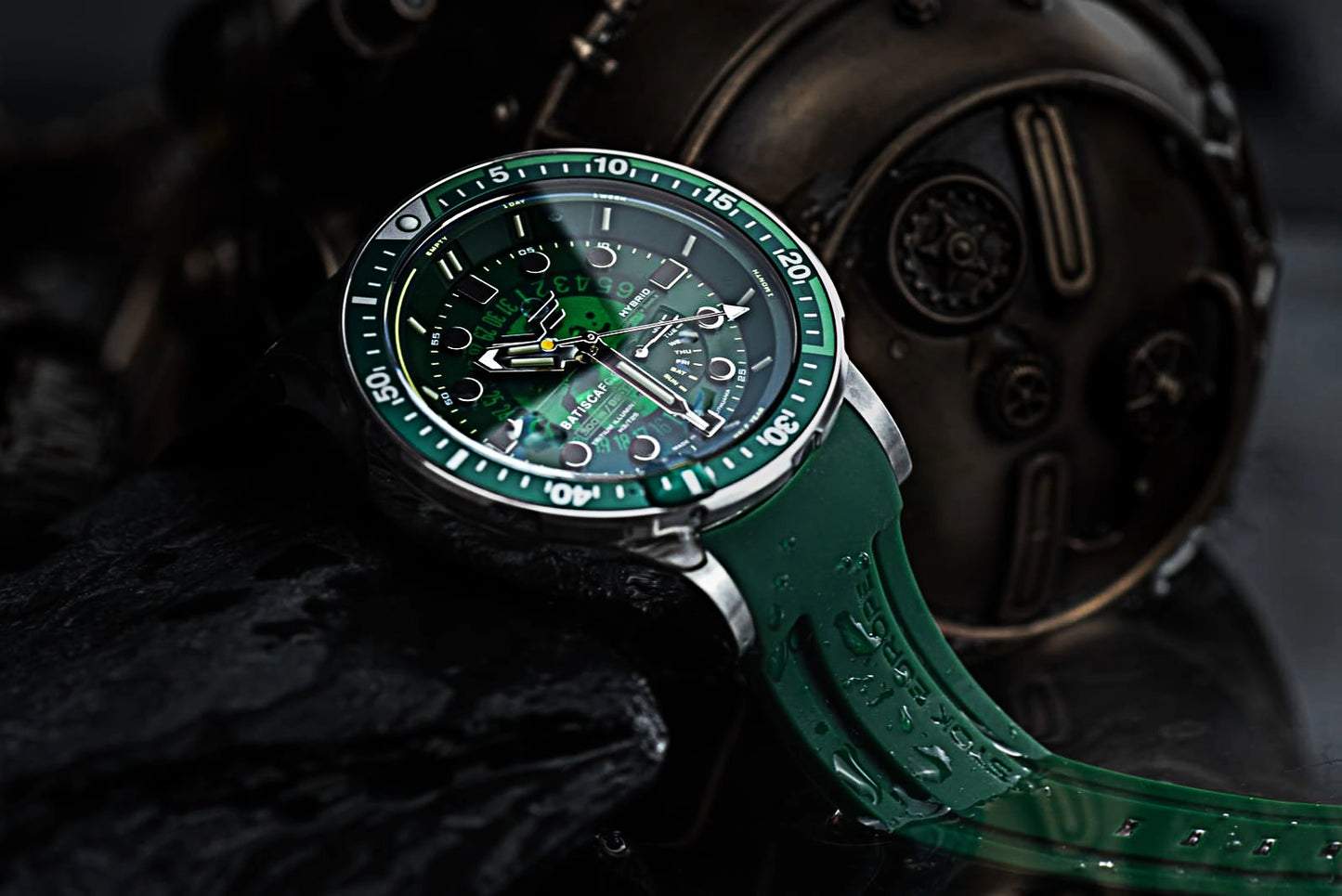 Herrenuhr grün mit Edelstahlgehäuse - Vostok Europe Modell: PX84-511A770