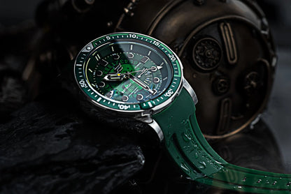 Herrenuhr grün mit Edelstahlgehäuse - Vostok Europe Modell: PX84-511A770