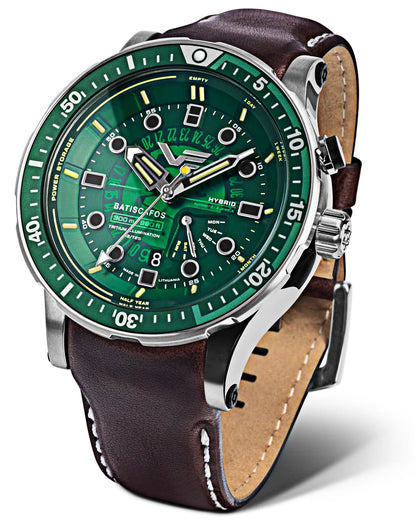 Herrenuhr grün mit Edelstahlgehäuse - Vostok Europe Modell: PX84-511A770