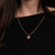 Halskette aus Edelstahl - Sonnenblume - Holzkern Modell: 9010631025281