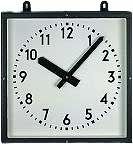 GER-Technik Wanduhr 50x50 cm Metall • Funkgesteuert • Robustes Außengehäuse