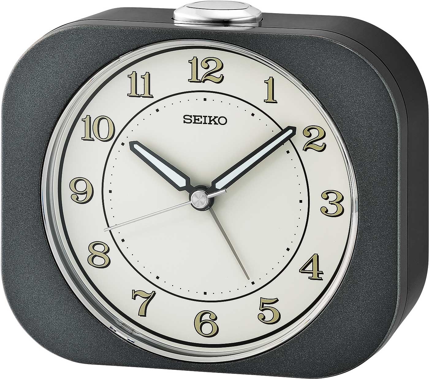 Seiko Modern Wecker 9.9 cm Kunststoff • Geräuscharmer Sekundenzeiger • Mit Snooze
