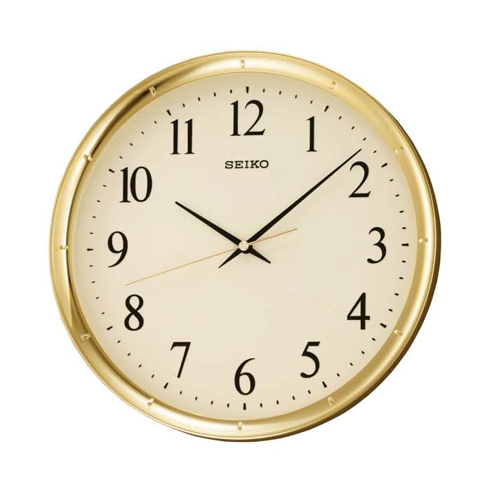 Seiko Wanduhr 31,1x31,1x4,4 cm Kunststoff • Geräuschloses Quarzwerk • Klare Ziffern