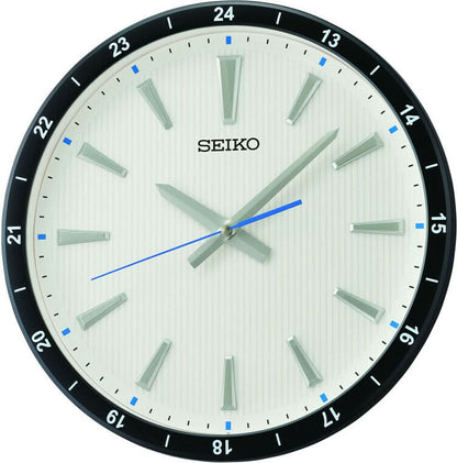 Seiko Wanduhr 35x35x4,5 cm Kunststoff • Leises Quarzwerk • Modernes Design