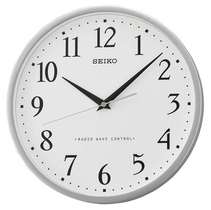 Seiko Wanduhr 30 cm Ø Kunststoff • Funkgesteuert • Zeitloses Design