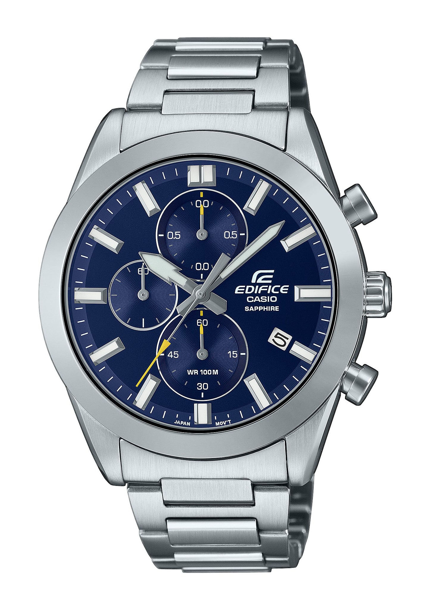 Casio Edifice EFB-730D-1AV Herren Armbanduhr Schwarz • Saphirglas • Chronograph