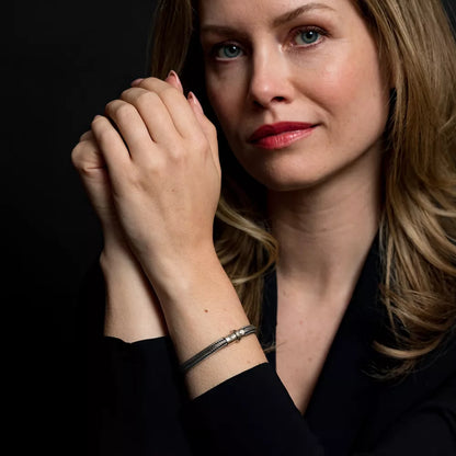 Armband aus 6mm dickem Silber - Rebel&Rose Modell: RR-BR032-S-L