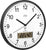 JVD Wanduhr 29,5x29,5x4 cm Kunststoff • Funkgesteuert • Temperatur & Luftfeuchtigkeit