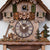Rombach & Haas Holzhacker 3467 Wanduhr Holz (dunkel) • Mechanisches 8-Tage-Werk • Filigrane Handschnitzerei