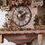 Rombach & Haas Holzhacker 3467 Wanduhr Holz (dunkel) • Mechanisches 8-Tage-Werk • Filigrane Handschnitzerei