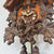 Rombach & Haas TRADITION 3460-N Wanduhr Holz (dunkel) • Mechanisches 8-Tage-Werk • Handgeschnitzte Eulenuhr
