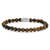 Armband aus 6mm Tigerauge mit Edelstahlverschluss - Rebel&Rose Modell: RR-60014-S-L