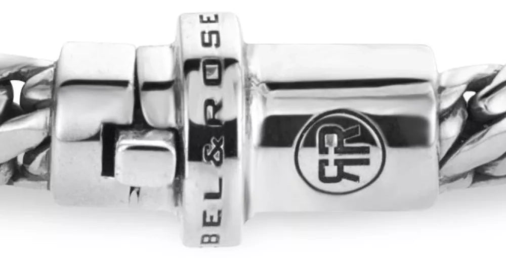 Armband aus 7mm dickem Silber - Rebel&Rose Modell: RR-BR028-S-L