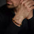 Armband aus 8mm großen Tigerauge-Steinen mit Edelstahlverschluss - Rebel&Rose Modell: RR-80042-S-M