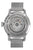 Rückseite der Herrenuhr mit sichtbarem Uhrwerk und silberfarbenem Meshband