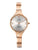 UMR Ruhla RUHLA-Style RS42445 Damen Armbanduhr Rosé • Miyota Quarzwerk • Titanhalbspangenband mit Swarovski