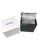 Lorus Uhrenbox und Deckel, silberne und weiße Verpackung mit Logo