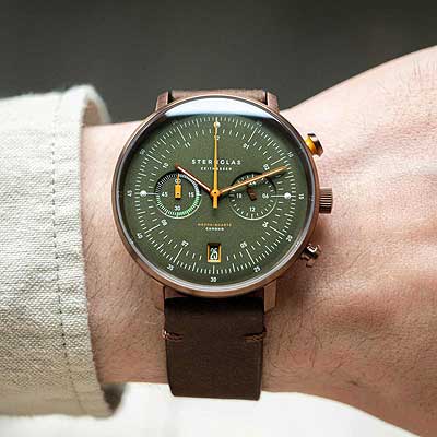 Herrenuhr Hamburg - Sternglas Modell: S01-HC35-VI17