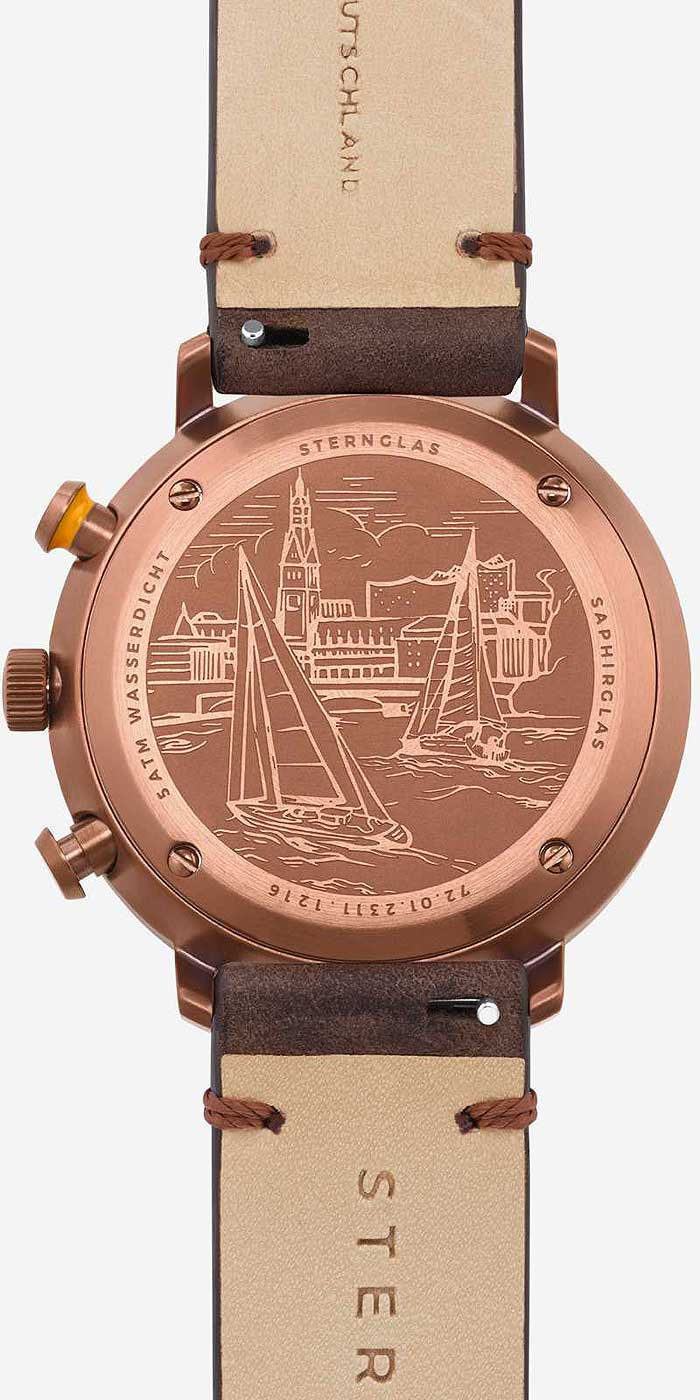 Herrenuhr Hamburg - Sternglas Modell: S01-HC35-VI17