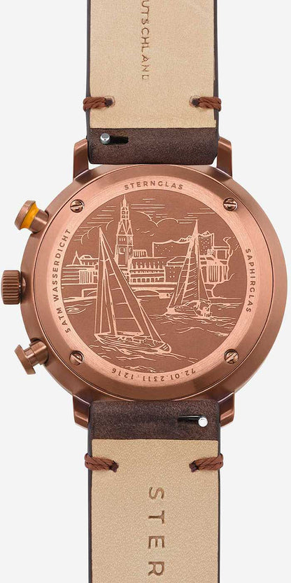 Herrenuhr Hamburg - Sternglas Modell: S01-HC35-VI17