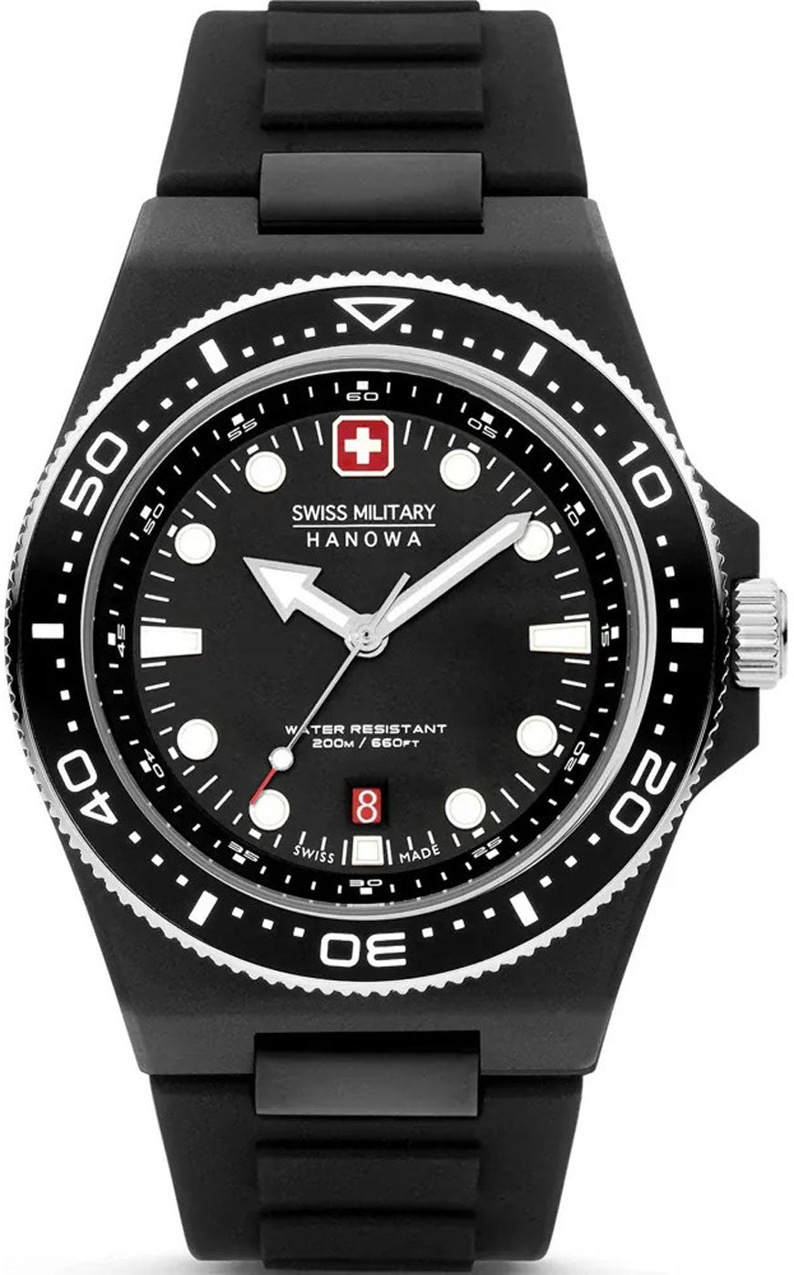 Swiss Military by Hanowa Ocean Pioneer #Tide SMWGN0001180 Herren Uhr • Saphirglas • 20 Bar Wasserdicht