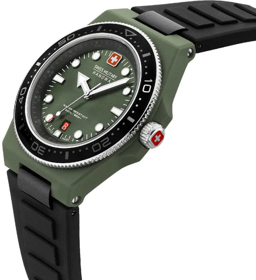 Swiss Military by Hanowa Ocean Pioneer SMWGN0001181 Herren Uhr • Saphirglas • 20 Bar Wasserdicht