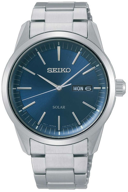 Seiko SNE525P1 Herrenuhr • Solar • Saphirglas