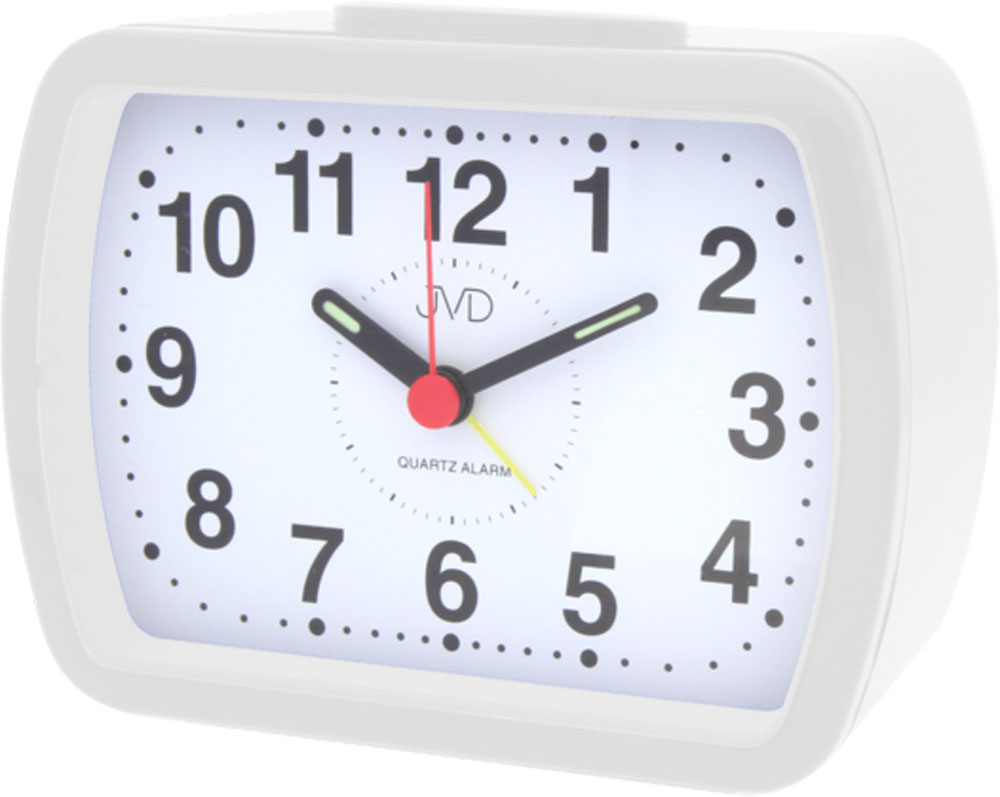 JVD Classic Analog Alarm Clock 9.0x11.5x6.3 cm Plastic • Precise Quartz Movement • Loud Bell Alarm