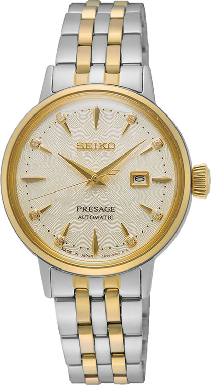 Seiko Presage SRE010J1 Uhr • Automatik • Goldfarbenes Design