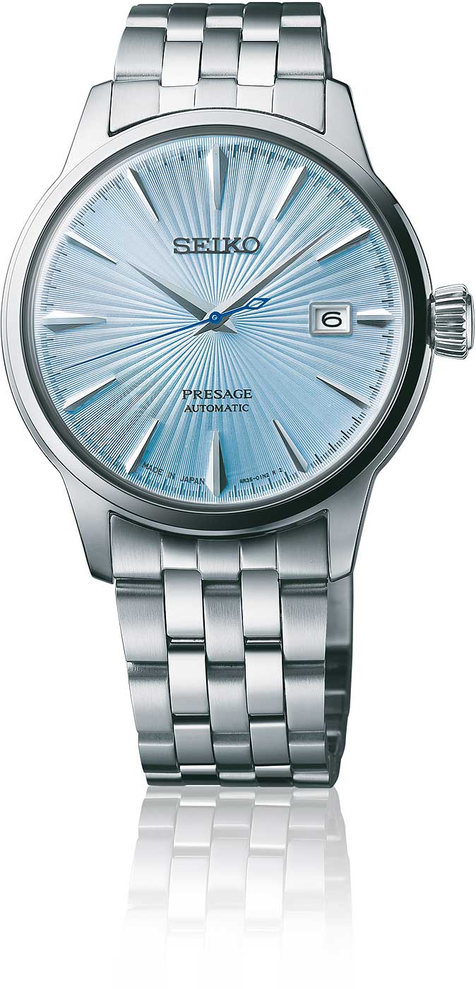 Seiko Presage SRPE19J1 Uhr • Automatik • Eisblaues Zifferblatt