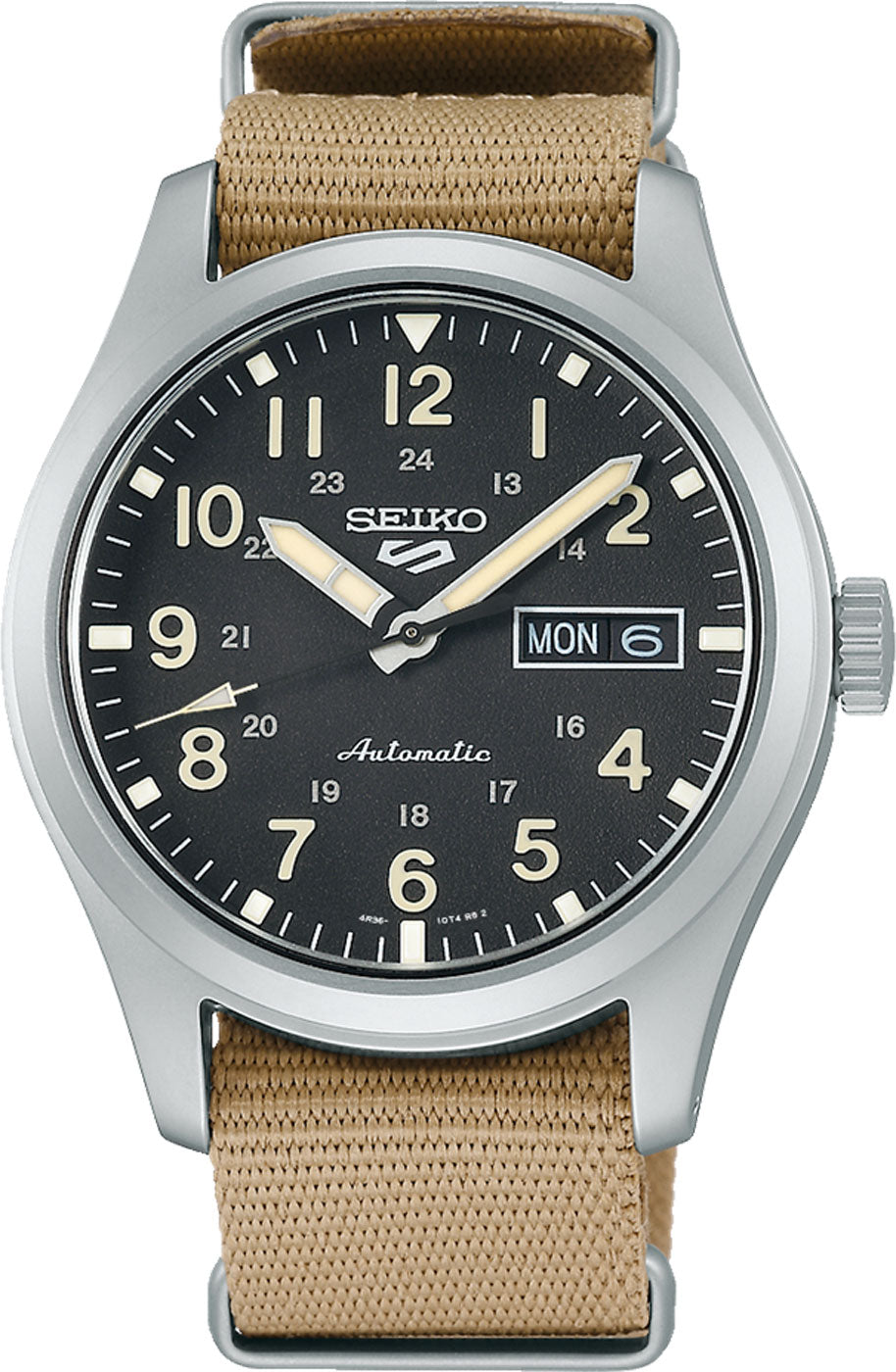 Seiko 5 Sports Field Series SRPG35K1 Herren Uhr • Automatikwerk Kaliber 4R36 • Datum- & Wochentagsanzeige