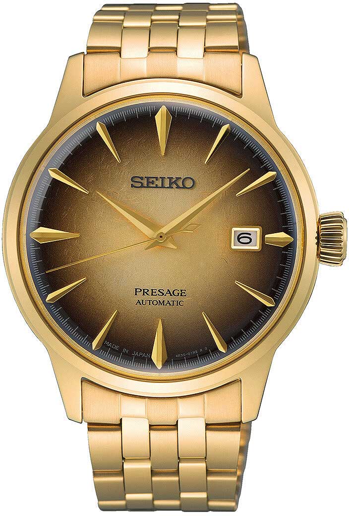 Seiko Presage SRPK48J1 Uhr • Automatik • Edles Gold-Design