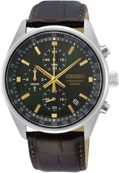 Seiko Chronograph SSB385P1 Herren Uhr • Quarz-Chronograph • Mineralglas