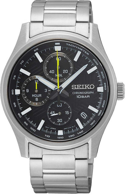 Seiko Chronograph SSB419P1 Uhr • Titan • Saphirglas