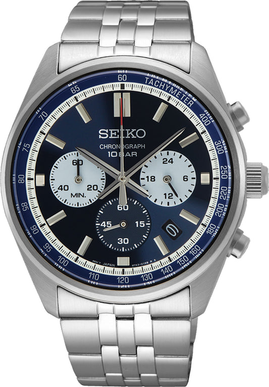 Seiko SSB427P1 Herrenuhr • Hardlexglas • Tachymeter